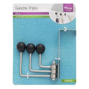 Gancho Triplo Inox Wincy Ixd01045