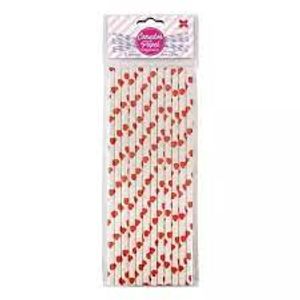 Canudo Papel 12p Coracao Vm 4362