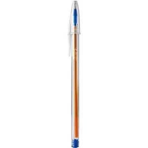Caneta Bic Cristal Fina 50 Unidades Azul