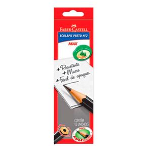 Ecolápis Grafite Faber-Castell 12 Peças