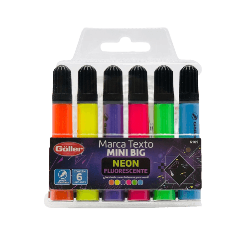 MARCA-TEXTO-GOLLER-MINI-BIG-6P-NEON-6109