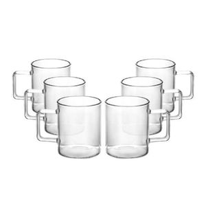 Conjunto de Canecas de Vidro 6 Peças Lyor 220ml
