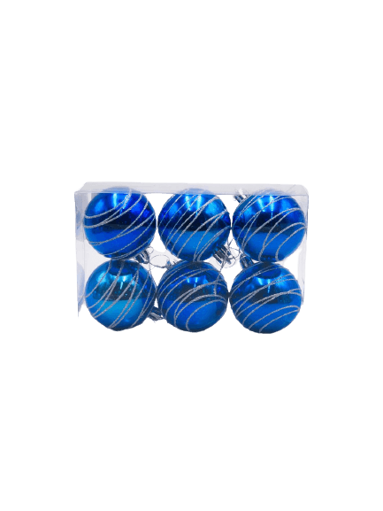 BOLA-NAT-DECOR-6CM-6P-AZ-MT1771