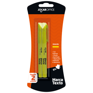 Marca Texto Jocar 2 Peças Amarelo