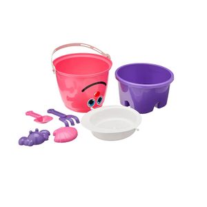 Balde Boneco Rosa