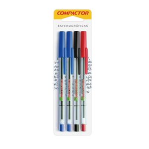 Caneta Compactor 07 Azul/Preta/Vermelha