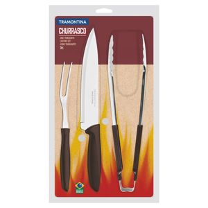Conjunto Churrasco Tramontina 3 Peças