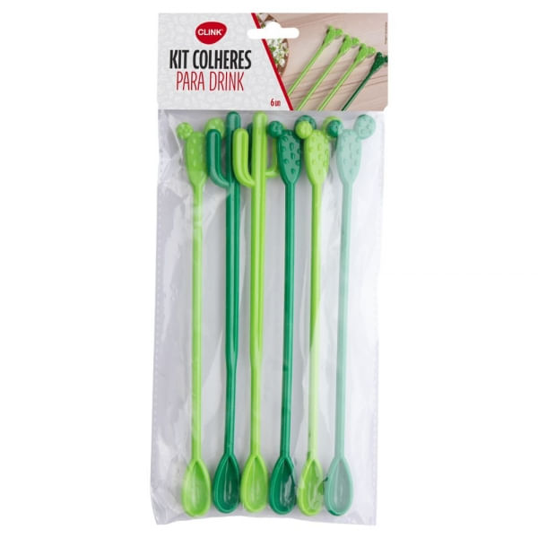 COLHER-DRINK-CLINK-CACTO-6P-CK5531
