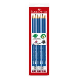 Ecolápis Grafite Faber-Castell 6 Unidades com Borracha
