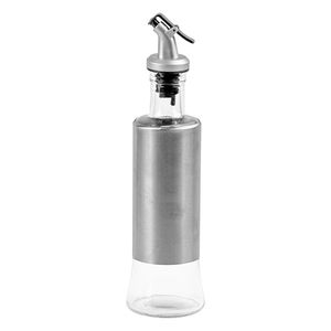 Galheteiro de Inox Vidro Azeite Vinagre Temperos, 300ml