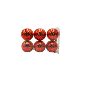 Bola Nat Decor 8cm 6p Vm Mt1772