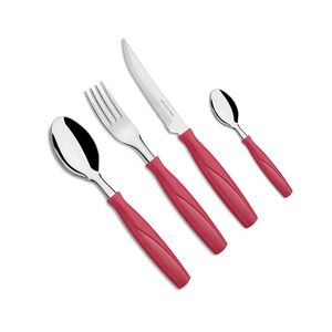 Faqueiro Itaparica Vermelho 20pcs Brinox com Jarra