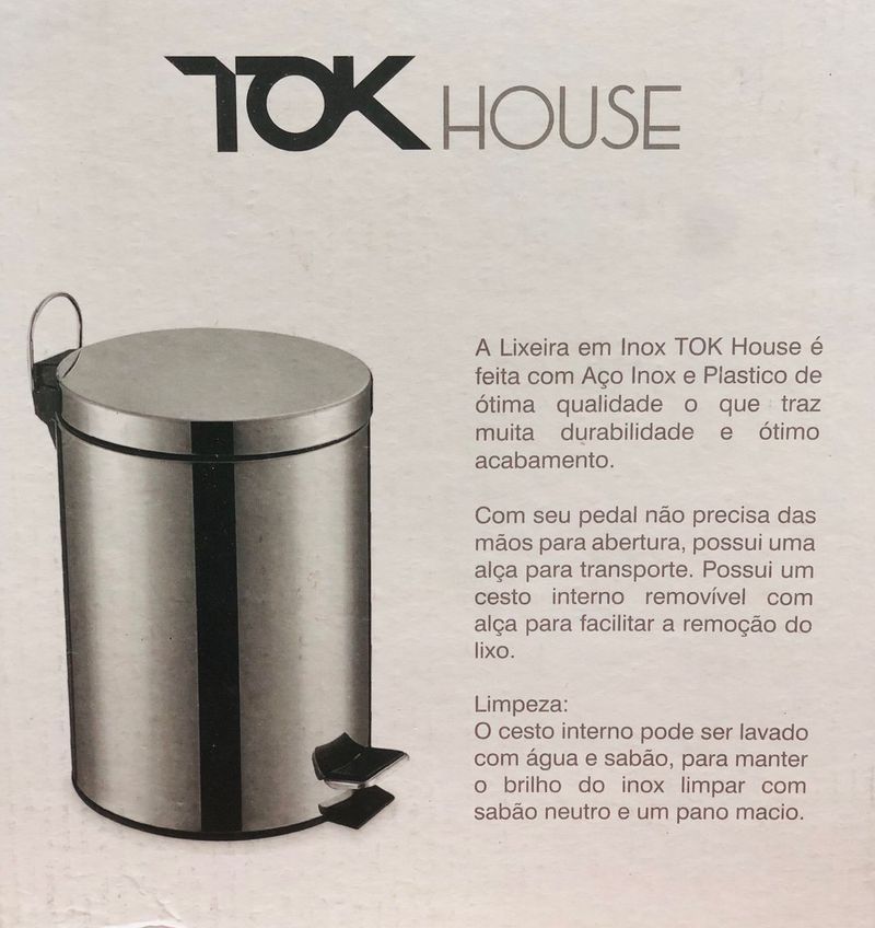 LIXEIRA-INOX-TOK-3L-MT1699