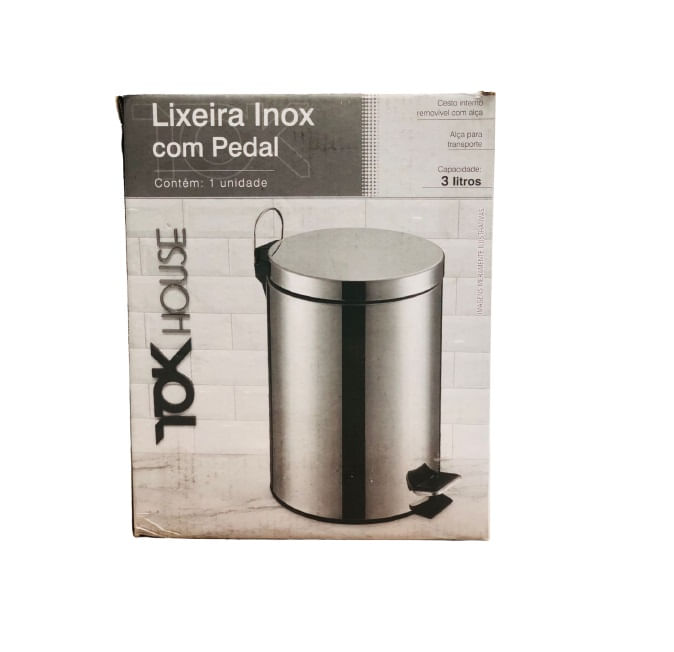 LIXEIRA-INOX-TOK-3L-MT1699