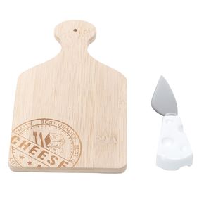 Tabua Bambu Lyor+Faca P/Queijo 6579