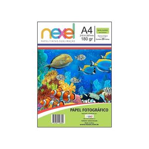 Papel Gloss Nexel 180g A4 20f 34