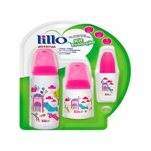 Kit Mamadeiras Evolução Lillo Rosa