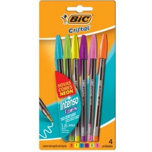 Caneta Bic Crist Int Fsh 6p 930187