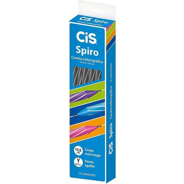 CANETA-CIS-SPIRO-0.7MM-12P-PTO-520610--96-