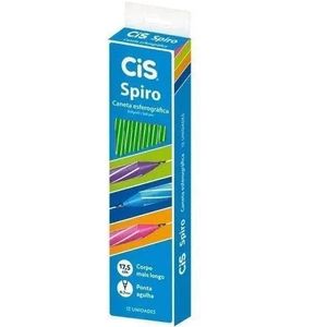 Caneta Spiro Esferográfica 0.7mm 12 Unidades Verde