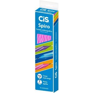 Caneta Cis Spiro 0.7mm 12 Unidades Rosa