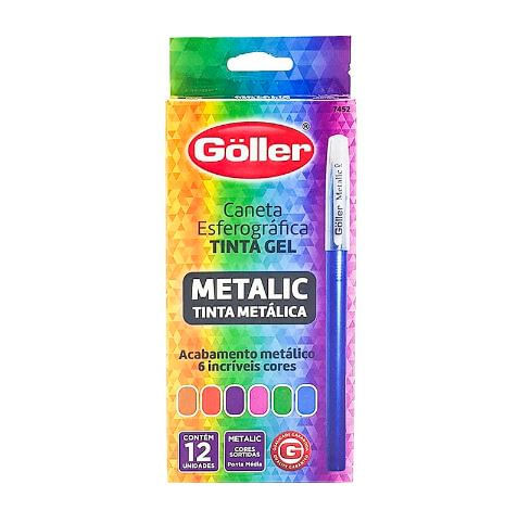 CANETA-GOLLER-GEL-12P-METALIC-7452