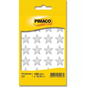 Etiqueta Pimaco Estrela Prata 935260