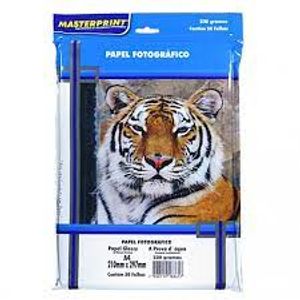 Papel Gloss Masterp A4 230g 50f