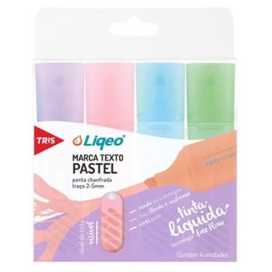 Marca Texto Tris Liqeo 4p Pastel 691367