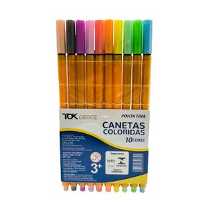 CAN PONTA FINA 10 CORES MT-1327