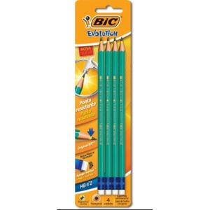 Lapis Grafite Bic Evo H Bor 4p 1104142