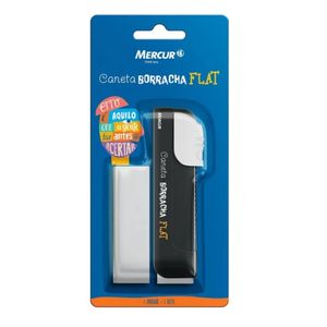 Caneta Borracha Mercur Flat Pta 1059 (Fl)