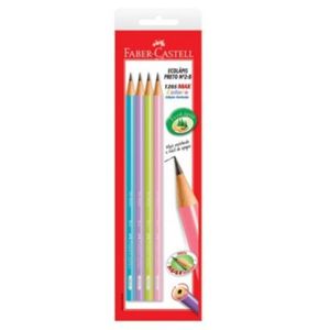 Ecolápis Grafite Faber-Castell Col 4 Peças