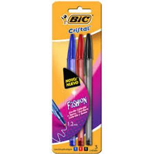 Caneta Bic Crist Soft 3p Sort 878656
