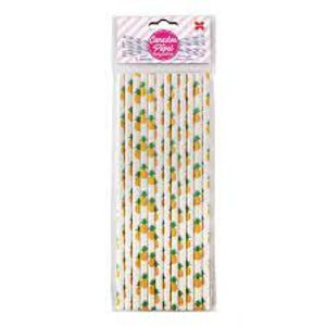 Canudo Papel 12p Abacaxi 4353