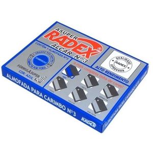 Almofada P/Carimbo Radex Alcar Az 9