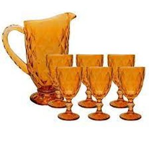 Jarra/Copos Brin Diam 7p Amb 57725/124