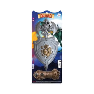 Kit Cavaleiro Dragao Machado E Luva 716