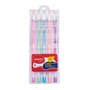 Caneta Molin Gel Neon 5p 3247