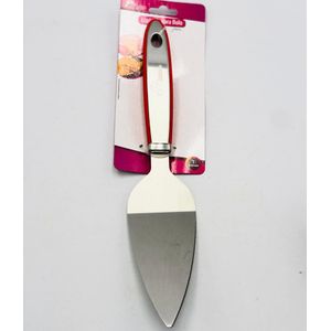 Espatula de Bolo Inox Inga Preto e Vermelho