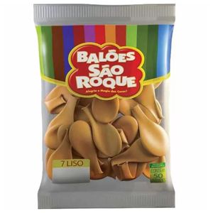 Balao Cintilante 7 Dourado 50p