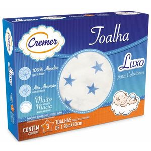Toalha Luxo Est 70x120 3p Menino 332926