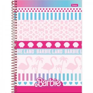 Caderno Barbie Teen 10x1 Capa Dura 160 Folhas