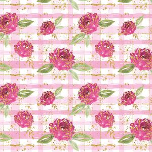 Papel Pres Sj Bb 60cm 100m Floral C0312