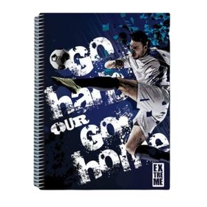 Caderno Capa Dura 10x1 Xtreme 200 Folhas