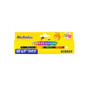 Tempera Guache Acrilex 15ml 6 Peças