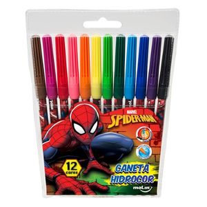 Caneta Hidro Molin 12c Spideman 5028