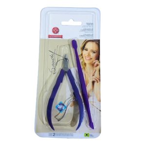 Kit Alicate de Cutícula + Espátula Dupla Mundial Sandy
