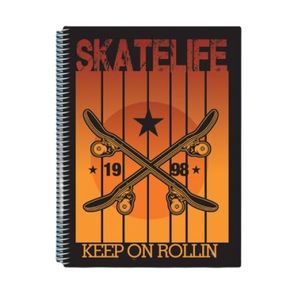 Caderno Capa Dura 10x1 Sport 4 Wild 140 Folhas
