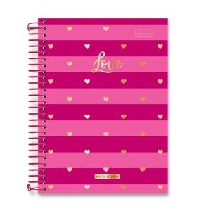 Caderno Capa Dura 1x1 Love 80 Folha